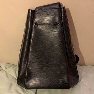 Louis Vuitton Black Epi Noir Sac a Dos Sling Bag